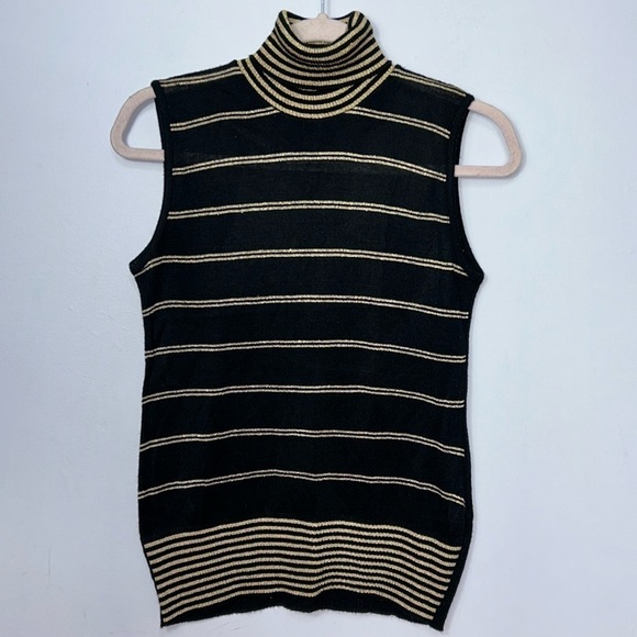 Sandro Ferrone Sweaters - Sandro Ferrone Wool Blend Sleeveless Turtleneck